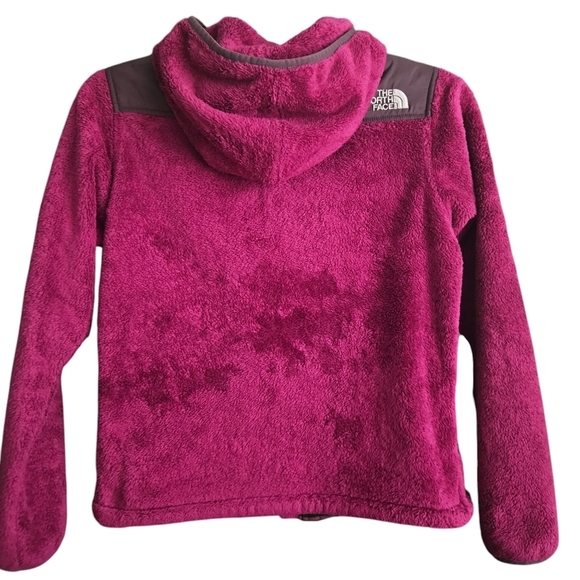 The North Face Size Small Fuchsia Fleece Hooded Womens Full Zip - Picture 2 of 11